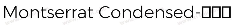 Montserrat Condensed字体转换